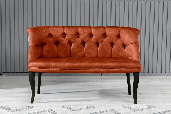 Armens 2-Sitzer Sofa mit Schwarzen Beinen