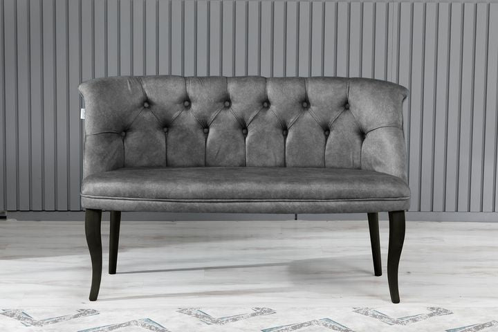 Armens 2-Sitzer Sofa mit Schwarzen Beinen