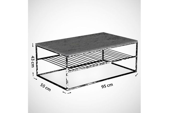 Etna Couchtisch aus Metall