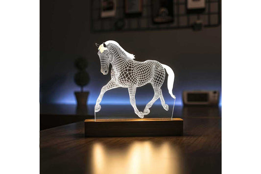 Pferd 3D Tischlampe