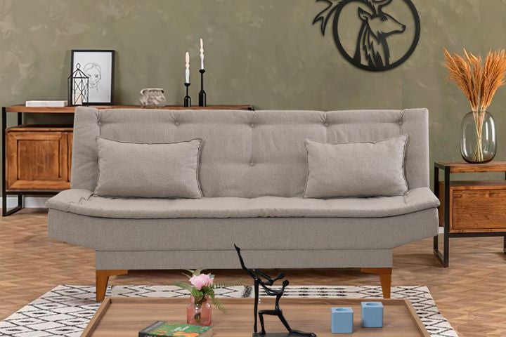 Kelly 3-Sitzer Sofa aus Leinenstoff