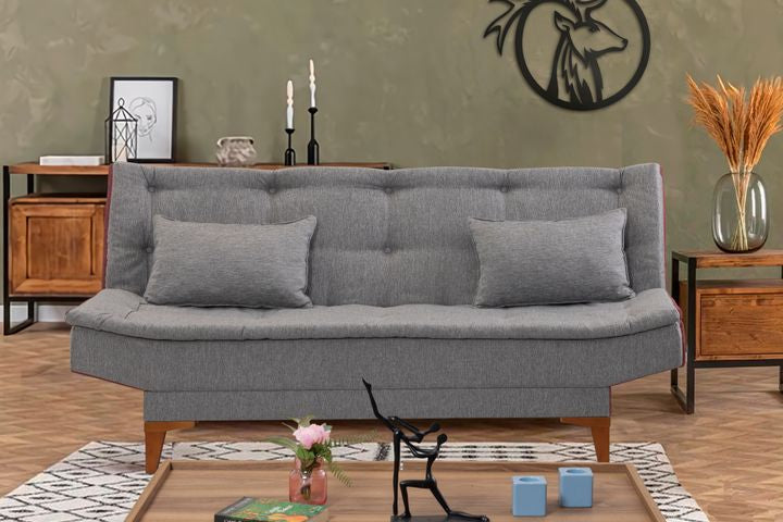 Kelly 3-Sitzer Sofa aus Leinenstoff