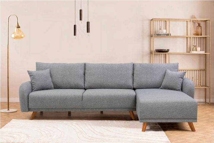 Hera Ecksofa mit Bettfunktion und 1 Bettkasten