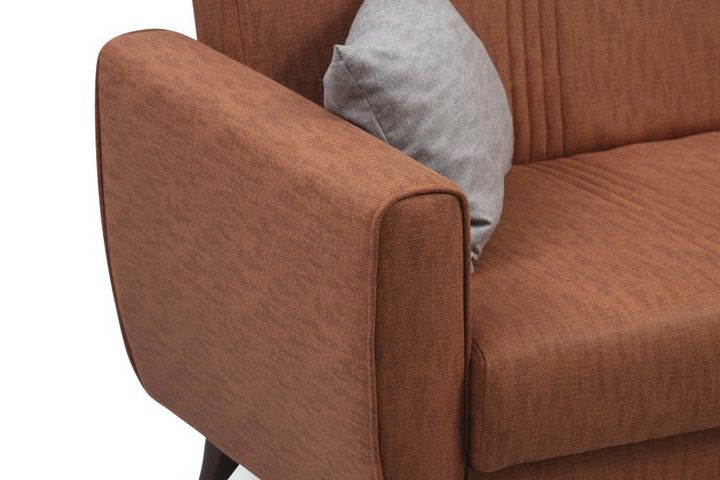 Zaden 2-Sitzer Sofa, Ziegelrot