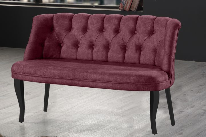 Armens 2-Sitzer Sofa mit Schwarzen Beinen