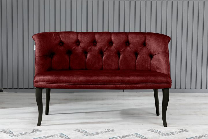 Armens 2-Sitzer Sofa mit Schwarzen Beinen