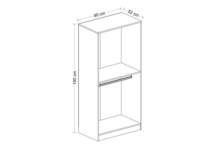 Tideway Kleiderschrank mit 2 Türen