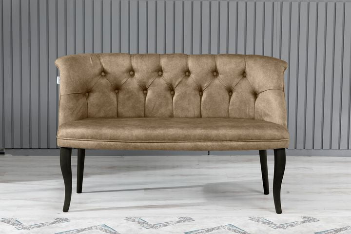 Armens 2-Sitzer Sofa mit Schwarzen Beinen