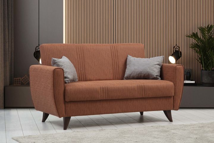 Zaden 2-Sitzer Sofa, Ziegelrot