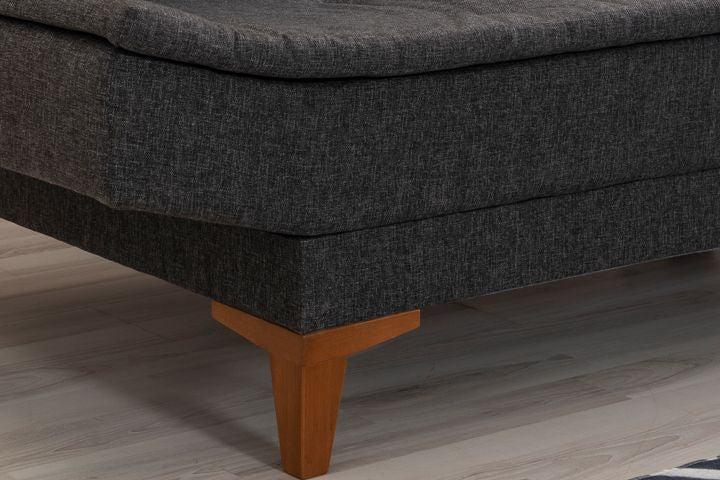 Kelly 3-Sitzer Sofa aus Leinenstoff