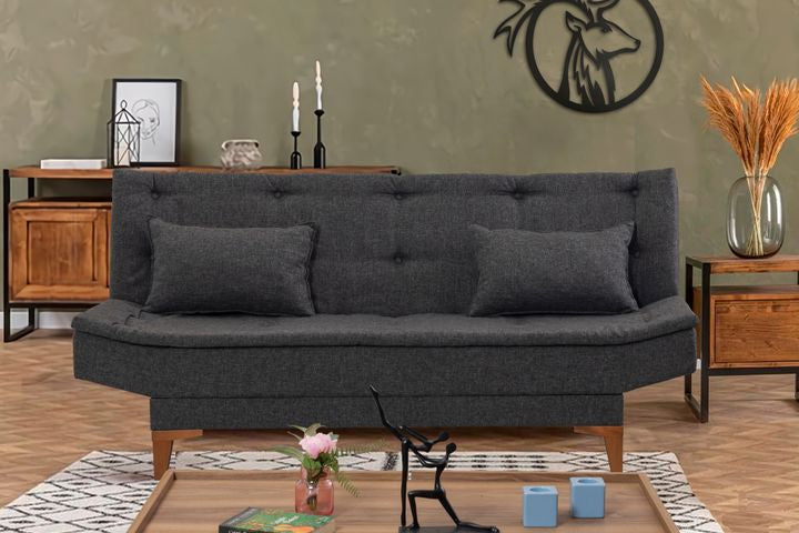 Kelly 3-Sitzer Sofa aus Leinenstoff