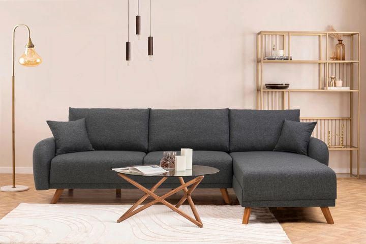 Hera Ecksofa mit Bettfunktion und 1 Bettkasten