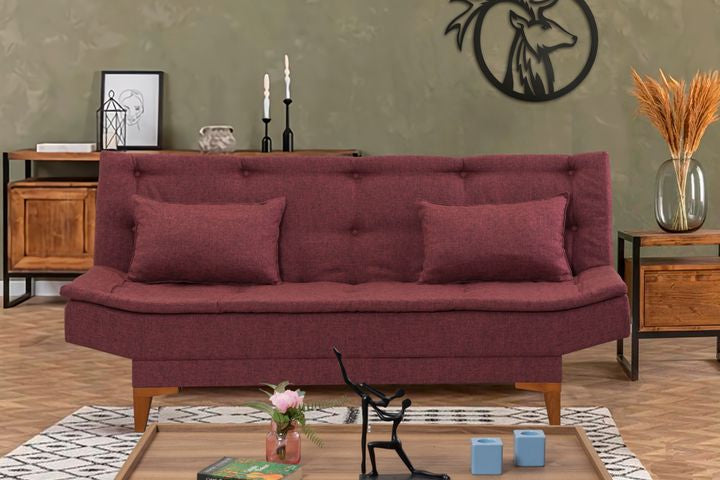 Kelly 3-Sitzer Sofa aus Leinenstoff