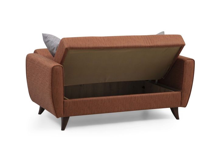 Zaden 2-Sitzer Sofa, Ziegelrot