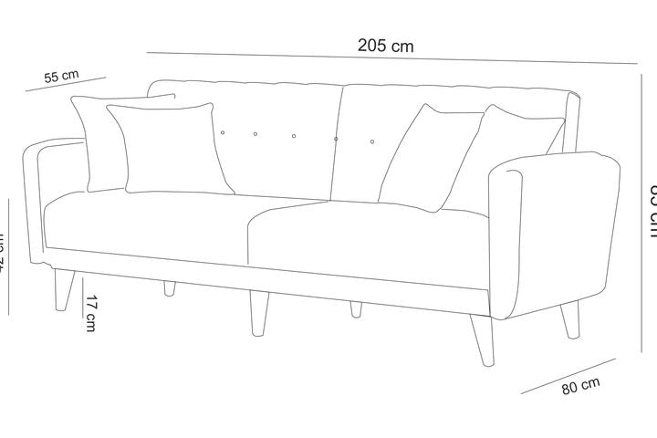 Aria 3-Sitzer Sofa