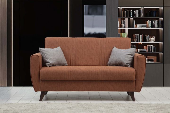 Zaden 2-Sitzer Sofa, Ziegelrot