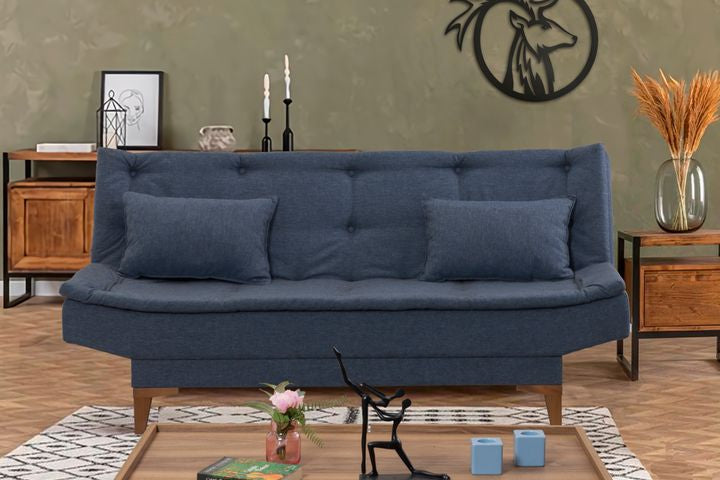 Kelly 3-Sitzer Sofa aus Leinenstoff