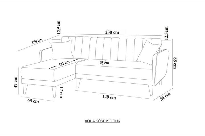 Aqua Ecksofa