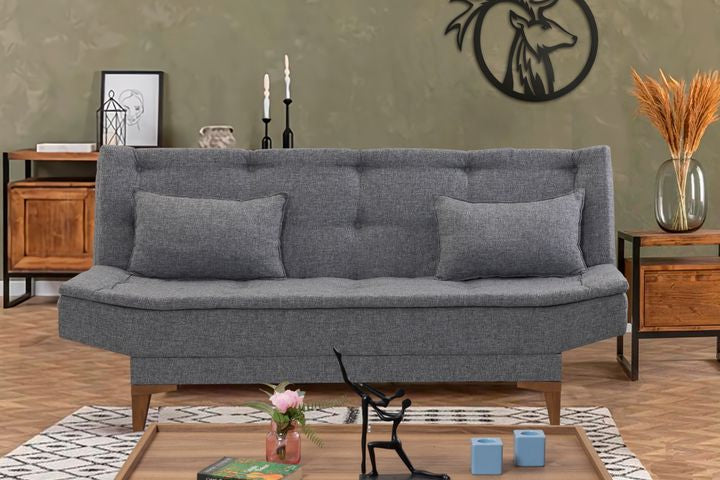 Kelly 3-Sitzer Sofa aus Leinenstoff